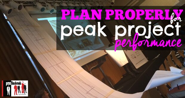 Plan Properly for Peak Project Performance