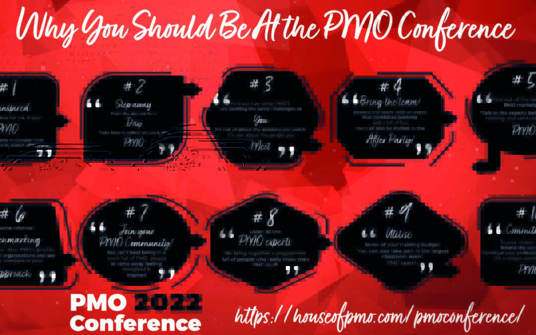 Why You Should Be at the PMO Conference 2022