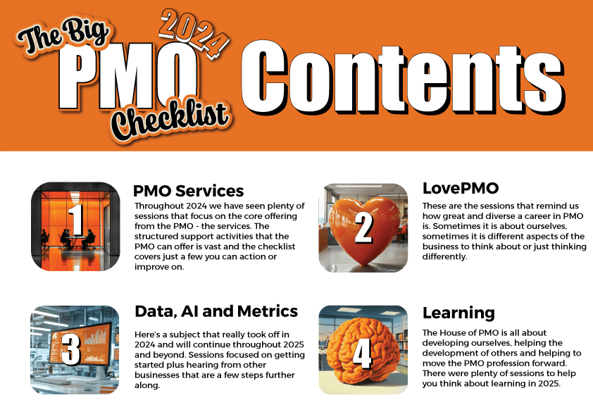 The Bog PMO Checklist - Four Theme Areas